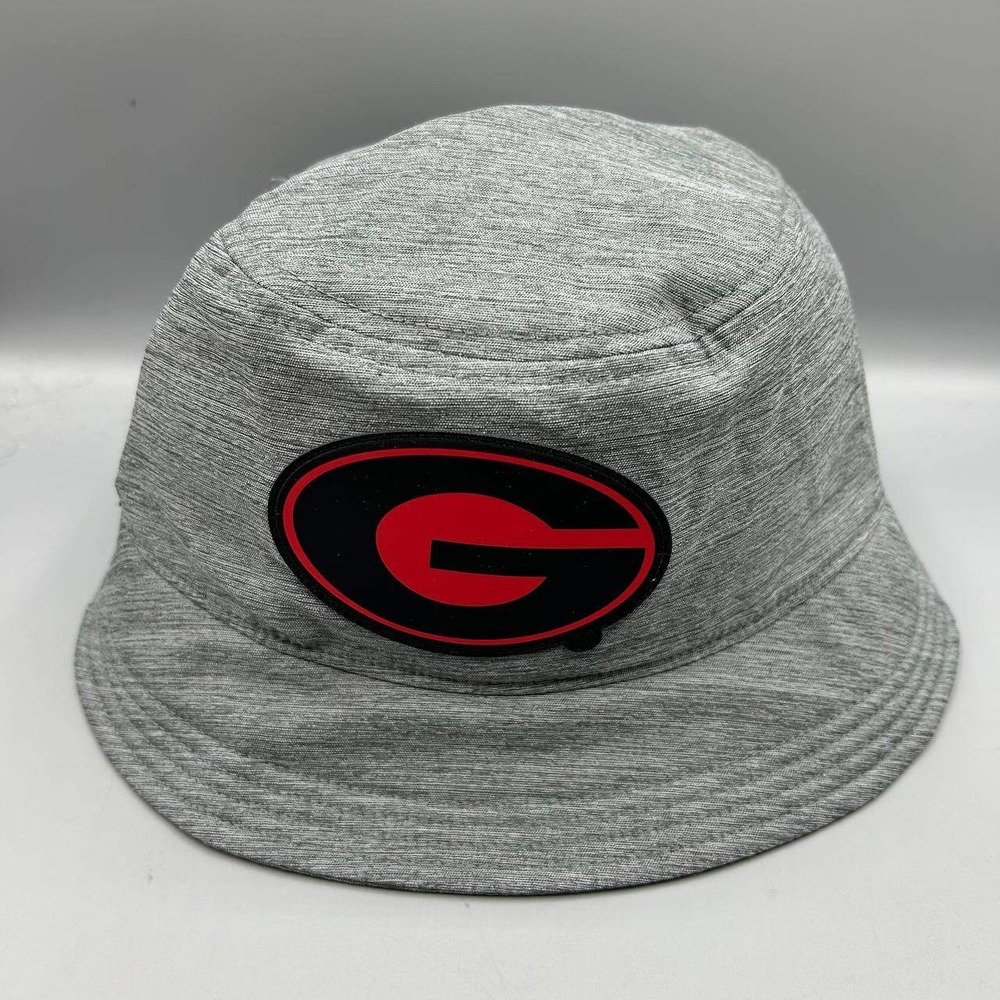 Nike Georgia Bulldogs Dri-Fit Hat Men Medium Gray Apex Bucket Cap New M